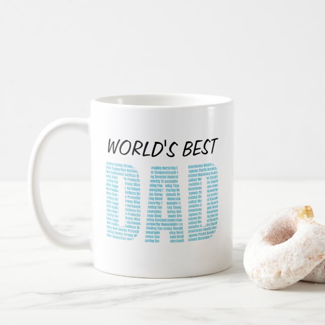 Mug Cadeau de Fête des pères Meilleur Papa dans le mon (Avec donut)