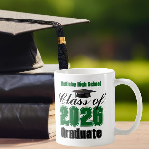 Mug Cadeau de fin d'études de la promotion verte 2026