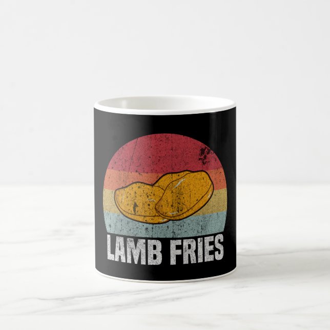Mug Cadeau de Fries d'agneau rétro (Centre)