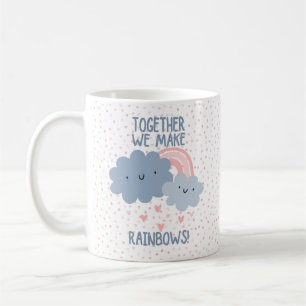 Mug Cadeau de la Fête des Mères Arc-en-ciel mignon de