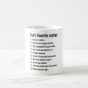 Mug Cadeau de la Fête des pères de voeux de papa