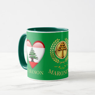 Mug cadeau de l'église maronite libanaise