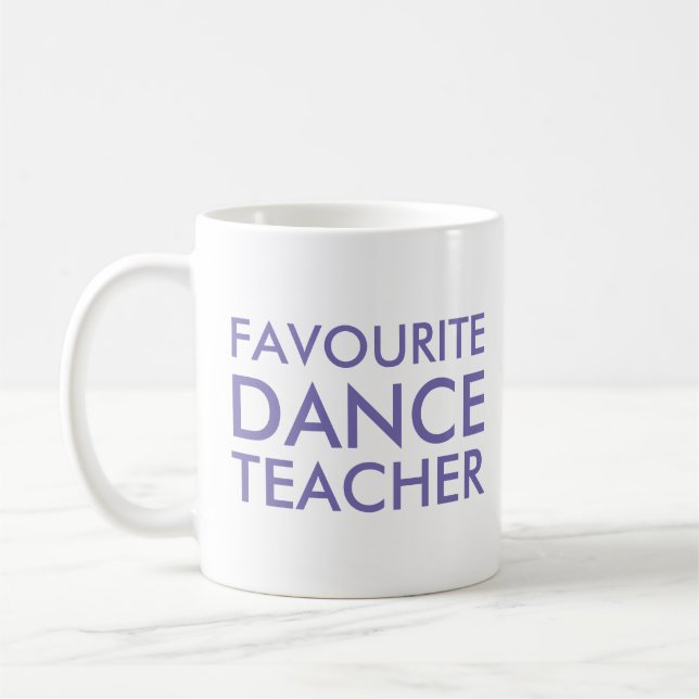 Mug Cadeau de l'enseignant de danse favori (Gauche)