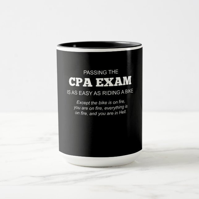 Mug Cadeau de l'examen CPA certifié (Centre)