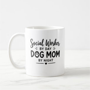 Mug Cadeau de maman chien travailleuse sociale
