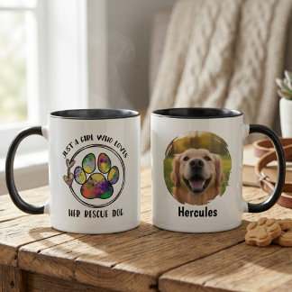 Mug Cadeau de maman de chien de sauvetage d'amour Empr