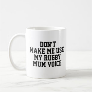 Mug cadeau de maman rugby Drôle Citation Slogan