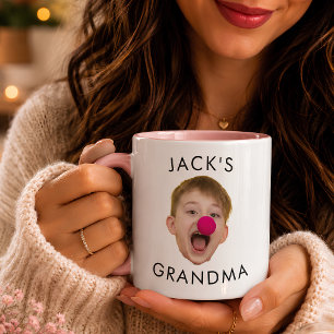 Mug Cadeau de Mamie pour son Anniversaire avec Visage 