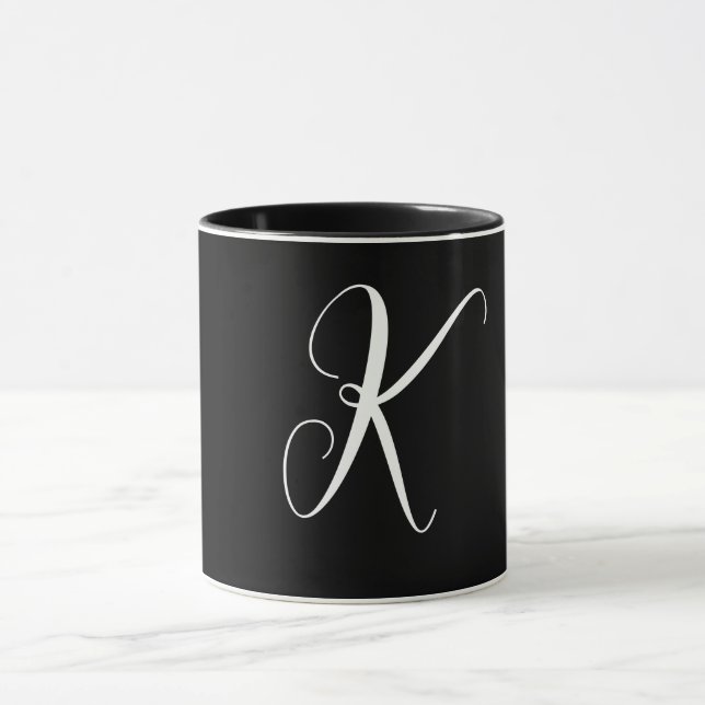 Mug Cadeau de mariage personnalisé avec monogramme Noi (Centre)