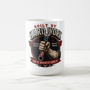 Mug Cadeau de mécanicien vintage fier - Construit par