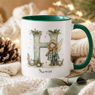Mug Cadeau de Noël de fée mignon personnalisé