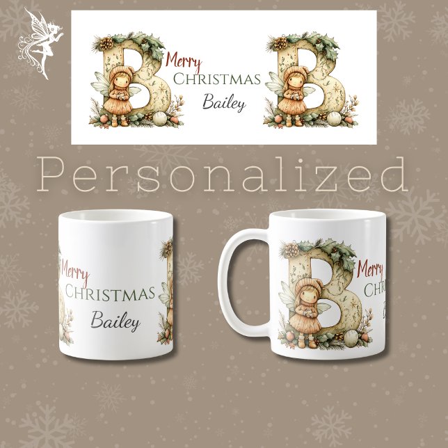 Mug Cadeau de Noël Fée Cute Personnalisé (Créateur téléchargé)