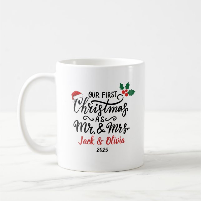 Mug Cadeau de Noël personnalisé (Gauche)