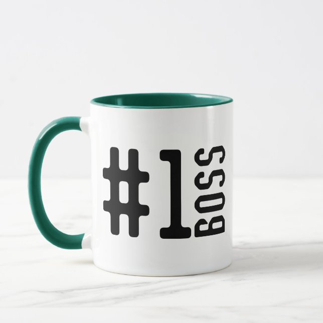 Mug Cadeau de Noël personnalisé Cool pour le patron (Gauche)