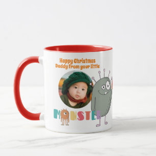 Mug Cadeau de Noël PHOTO DAD Enfants Mignons Drôles Mo