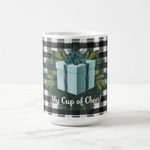 Mug Cadeau de Noël Plaid Buffalo   TURQUOISE