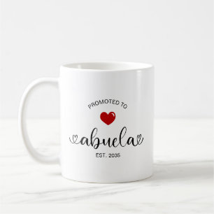 Mug Cadeau de nouvelle grand-mère Abuela établi