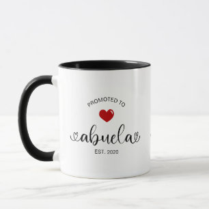 Mug Cadeau de nouvelle grand-mère Abuela établi
