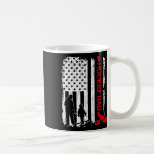 Mug Cadeau de papa hockey drapeau américain de hockey