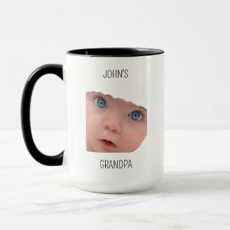 Mug Cadeau de papa pour son anniversaire, visage de bé