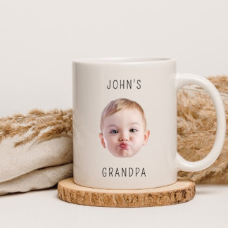 Mug Cadeau de papa pour son anniversaire, visage de bé
