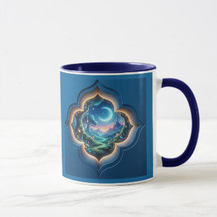 Mug Cadeau de Portail de la Forêt Enchantée au Clair d