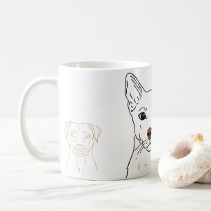 Mug Cadeau de portrait de compagnie personnalisé Chi