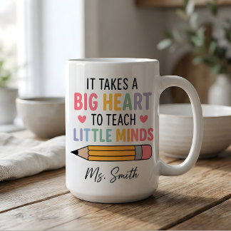 Mug Cadeau de professeur d'accent de crayon d'apprécia