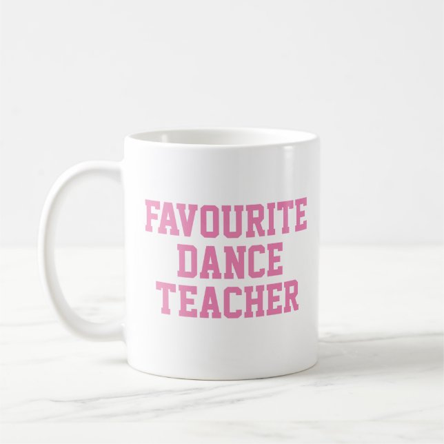 Mug Cadeau de professeur de danse préféré (Gauche)