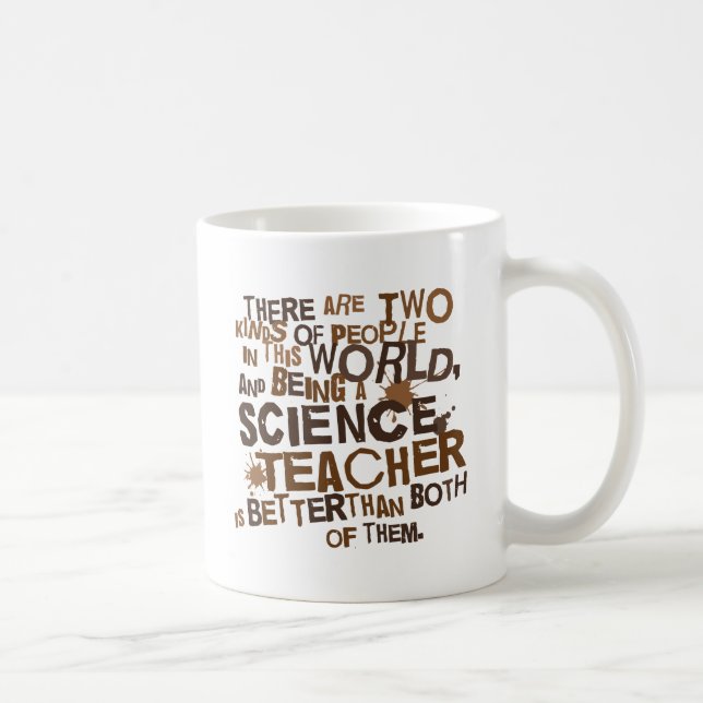 Mug Cadeau de professeur de Sciences (Droite)