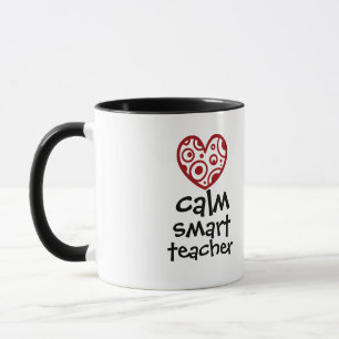 Mug Cadeau de reconnaissance de cadre de coeur d'ensei
