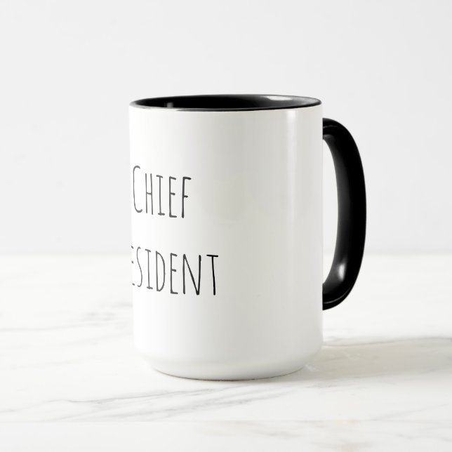 Mug Cadeau de résidence en chef (Devant droit)