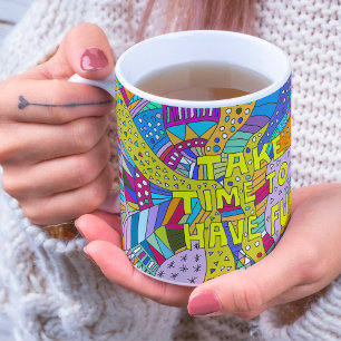 Mug Cadeau de retraite, affirmation positive, plaisir