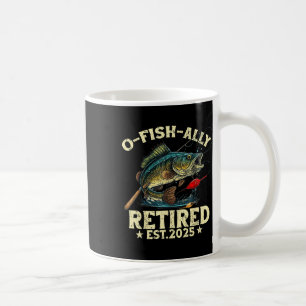 Mug Cadeau de retraite de pêche O-fish-ally Retraité 2