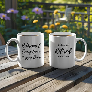 Mug Cadeau de retraite drôle à chaque heure Happy Hour