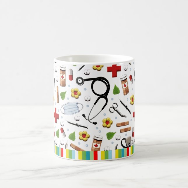 Mug Cadeau de retraite du médecin (Centre)