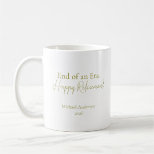 Mug Cadeau de retraite élégant pour la fin d'une ère