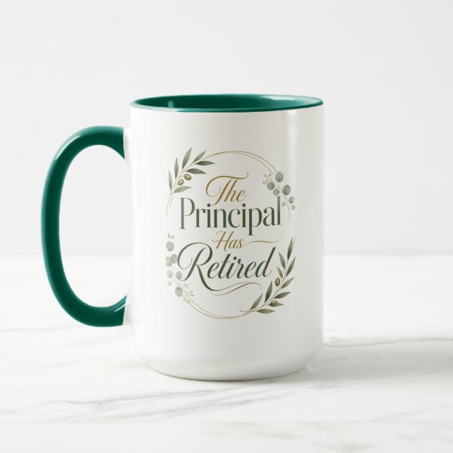 Mug Cadeau de retraite personnalisé pour directeur d'é (Gauche)