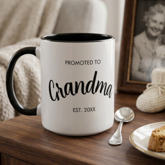 Mug Cadeau de révélation de grossesse de grand-mère pr