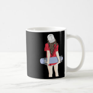 Mug Cadeau de skateuse ayant du plaisir en planche à r