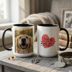Mug Cadeau de sympathie en souvenir de l'animal aimé t