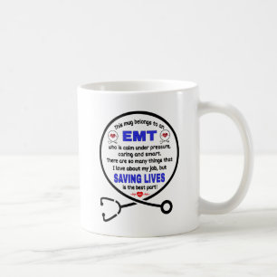Mug  Cadeau de technicien Médicale d'urgence. Cadeau E