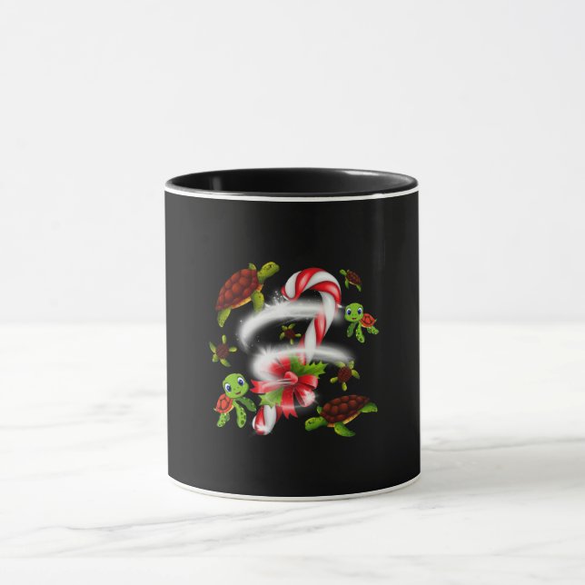 Mug Cadeau de tortue | Turtle Candy Sweet Christmas (Centre)