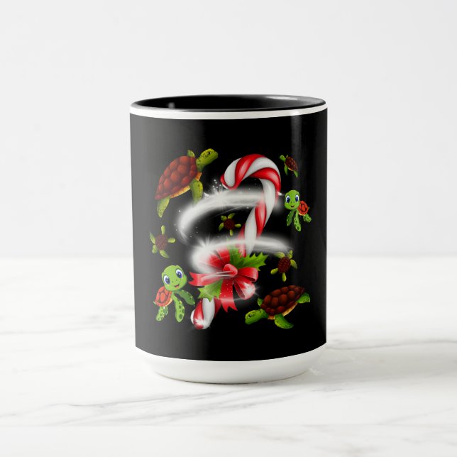 Mug Cadeau de tortue | Turtle Candy Sweet Christmas (Centre)