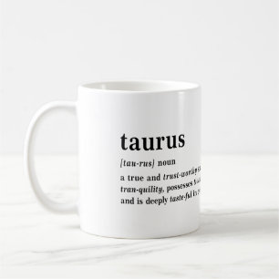 Mug Cadeau Définition Taureau Astrologie Esthétique