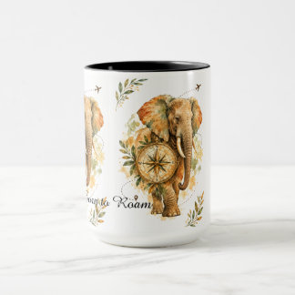 Mug Cadeau d'éléphant pour les amoureux de la nature e