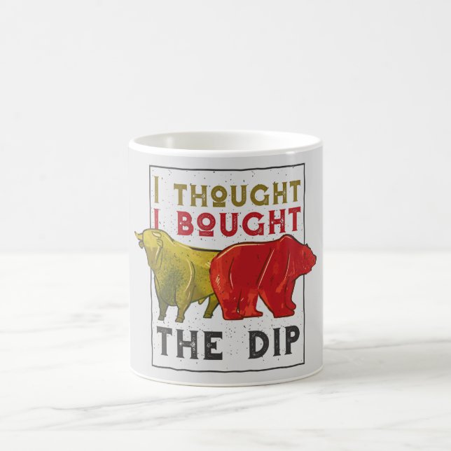 Mug Cadeau des commerçants de jour - Taureau et Ours (Centre)