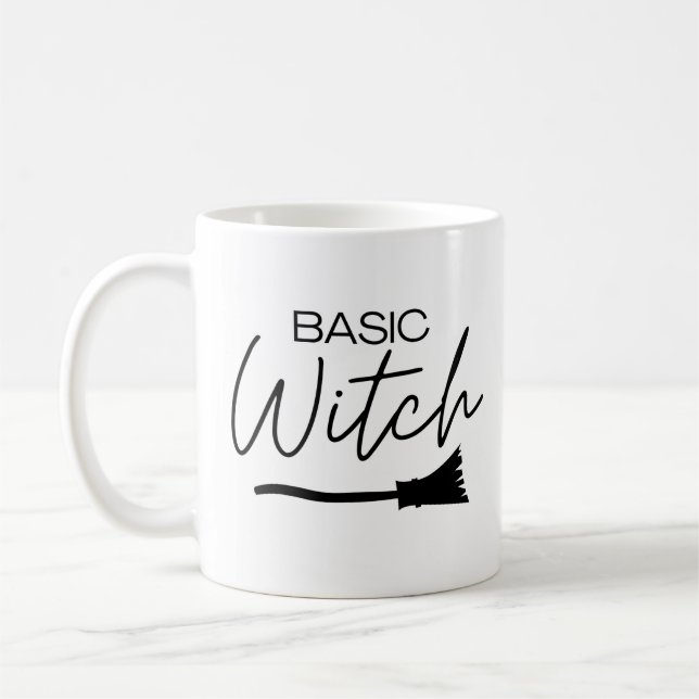 Mug Cadeau d'Halloween de la sorcière de base (Gauche)