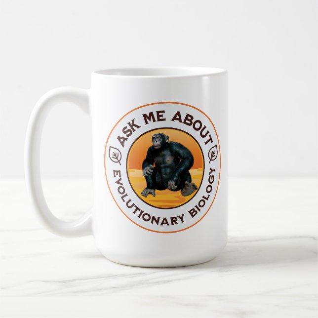 Mug Cadeau d'humour sur l'évolution pour professeur de (Gauche)