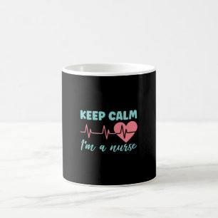Mug Cadeau d'infirmière Gardez votre calme, je suis un